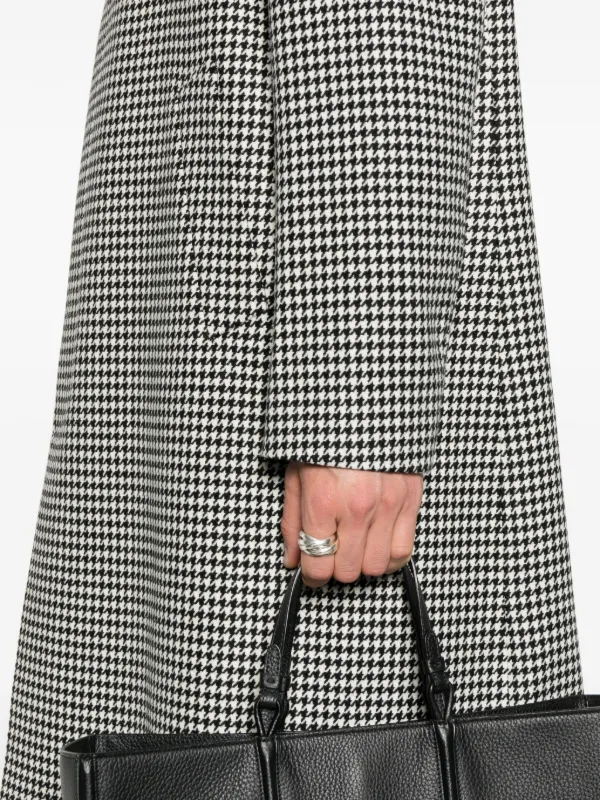 Lardini ハウンドトゥース コート | ホワイト | FARFETCH JP