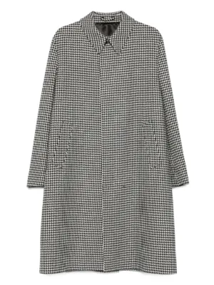 Prada チェック コート | ホワイト | FARFETCH JP