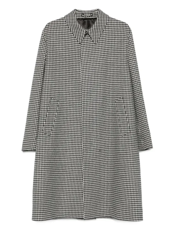 お買い得！ラルディーニ　ハウンドトゥースコート Lardini ハウンドトゥース コート | ホワイト | FARFETCH JP