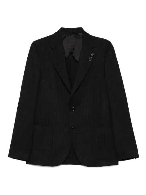 Lardini blazer con motivo pied de poule