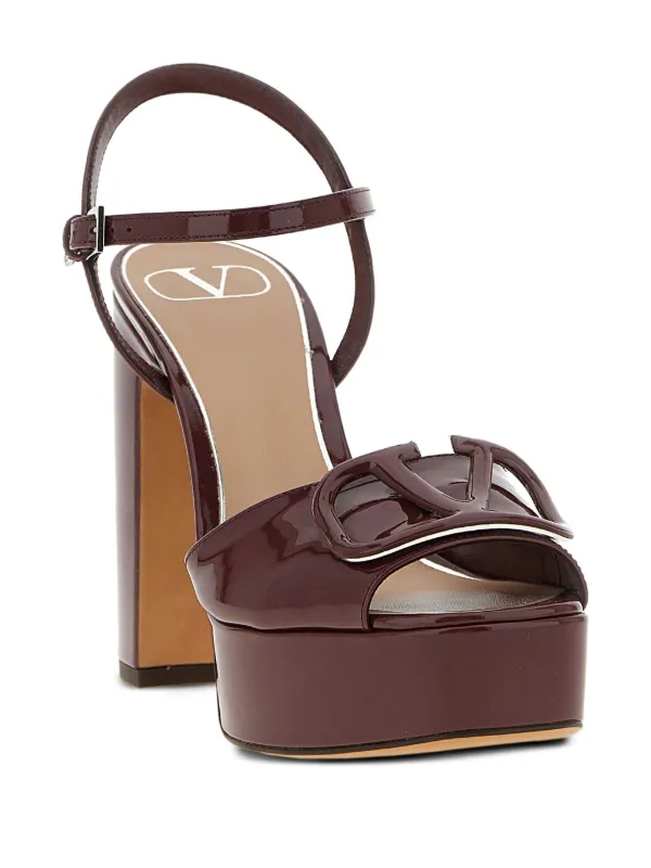 【VALENTINO GARAVANI】レザー プラットフォーム サンダル Valentino Garavani プラットフォーム サンダル | レッド