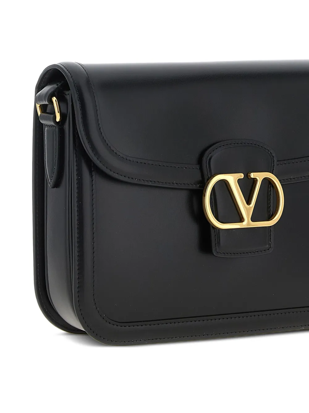 Valentino Garavani VLogo Signature kleine schoudertas met omslag Zwart