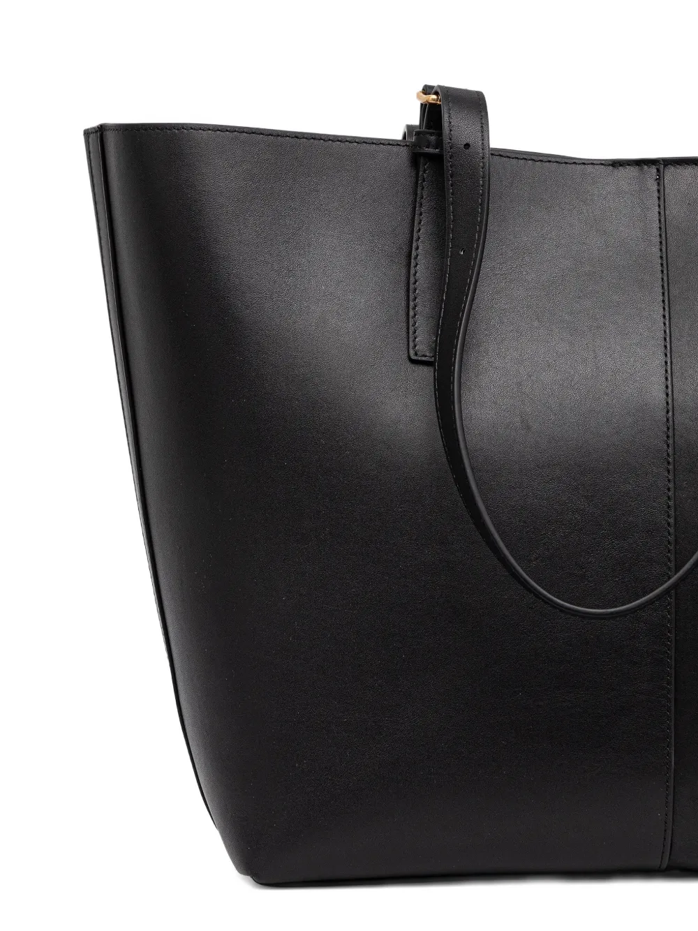 Marc O'Polo Leren shopper Zwart