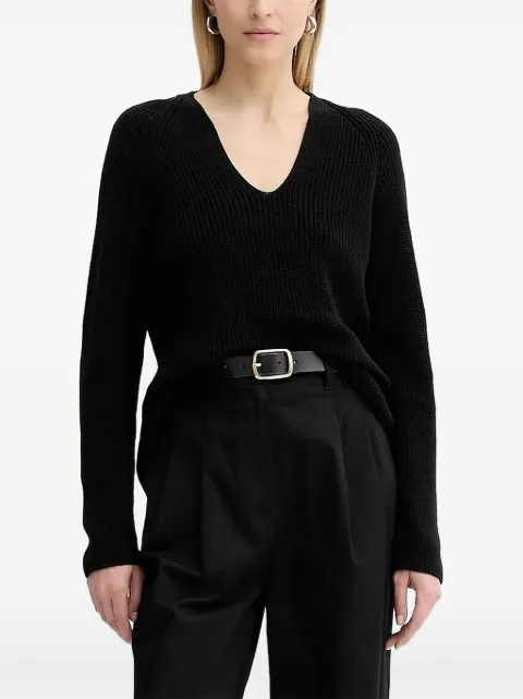 Marc O'Polo V-neck ribbed sweater 