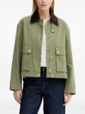 Marc O'Polo corduroy-collar buttoned jacket - Green