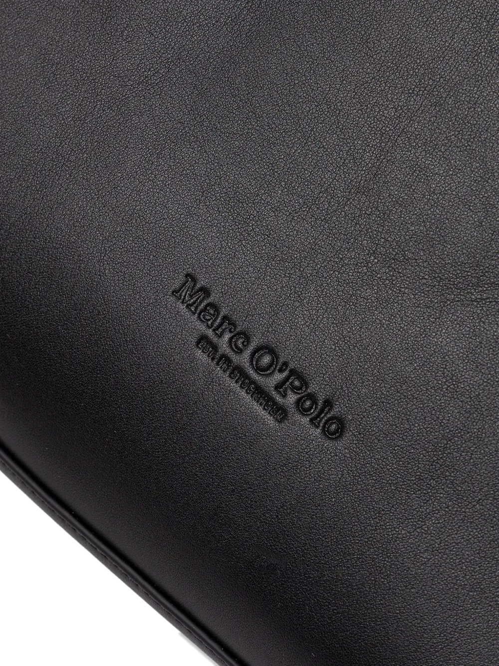 Marc O'Polo Leren shopper Zwart