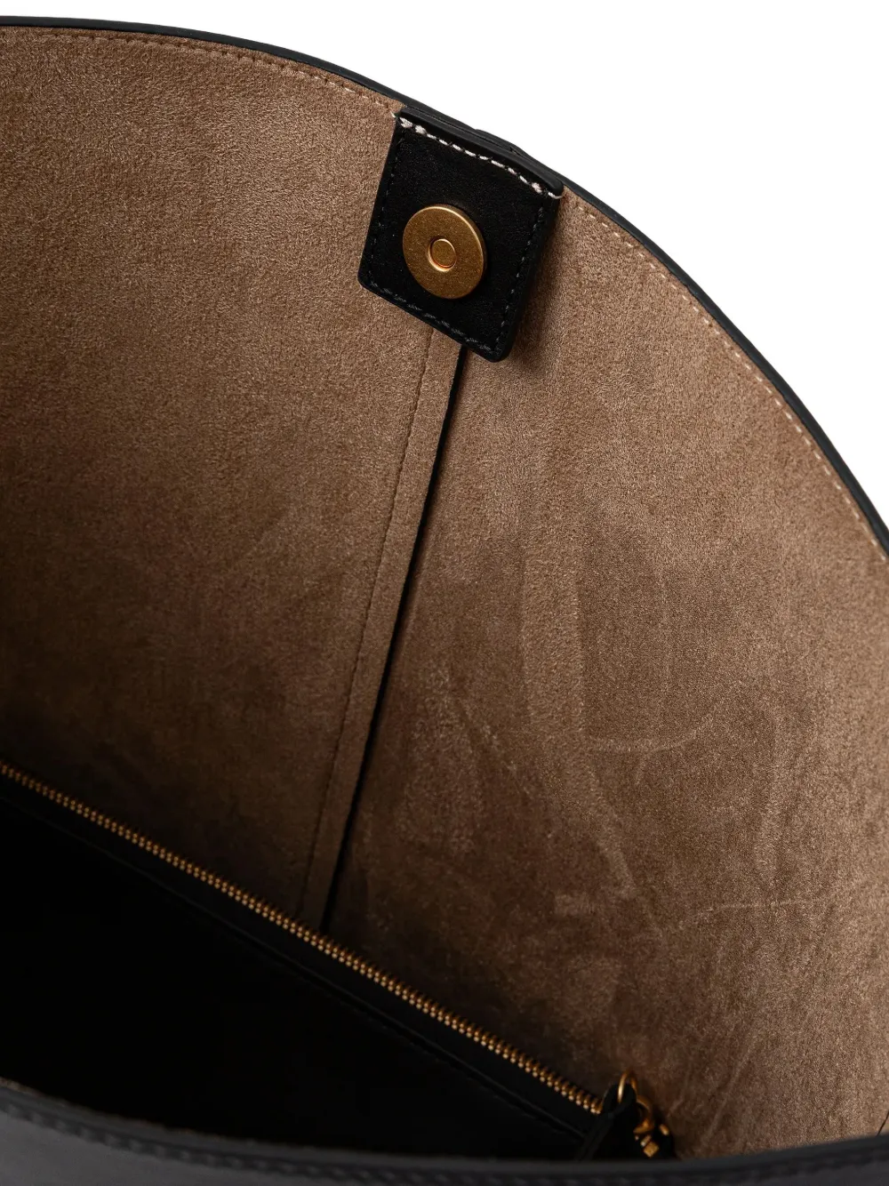 Marc O'Polo Leren shopper Zwart