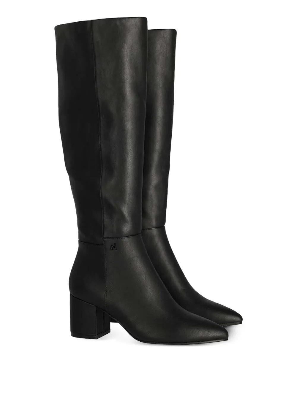 Mexx Block-heel Pointed-toe Boots In Black