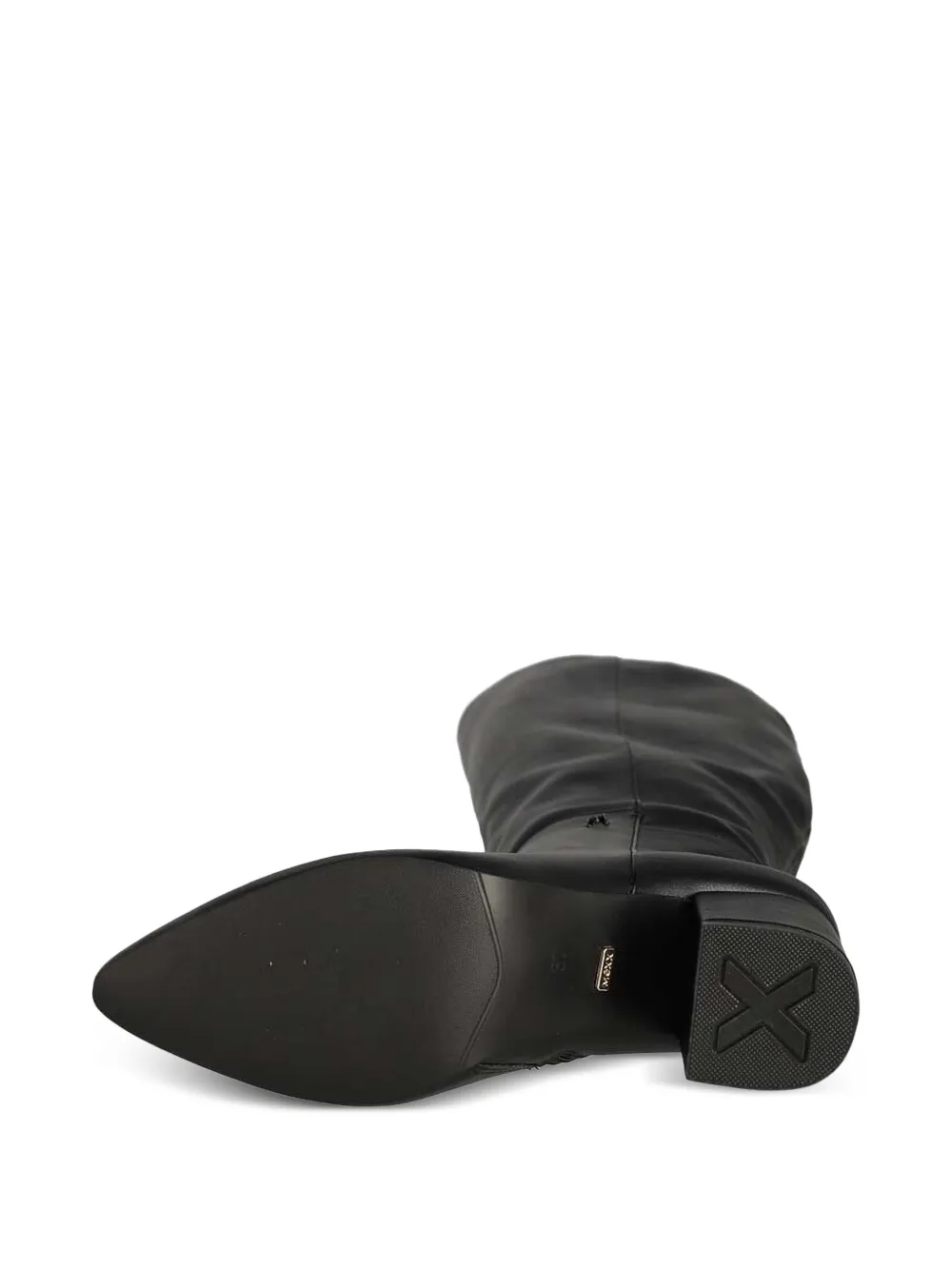 Mexx Block-heel Pointed-toe Boots In Black