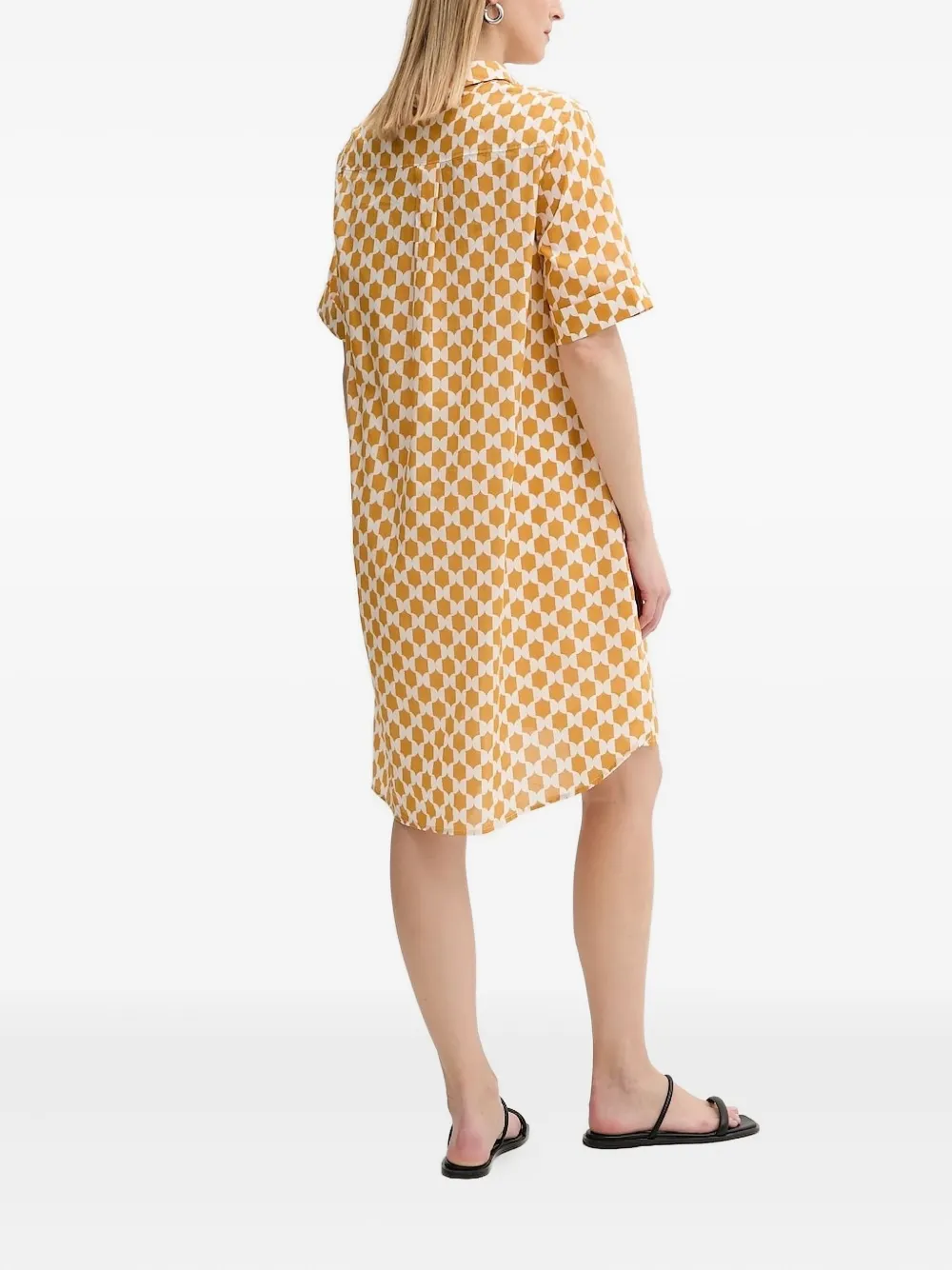 Marc O'Polo Blousejurk met geometrische print - Geel