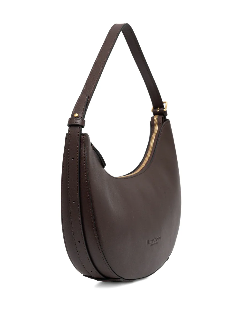 Marc O'Polo small curved-shape shoulder bag - Bruin