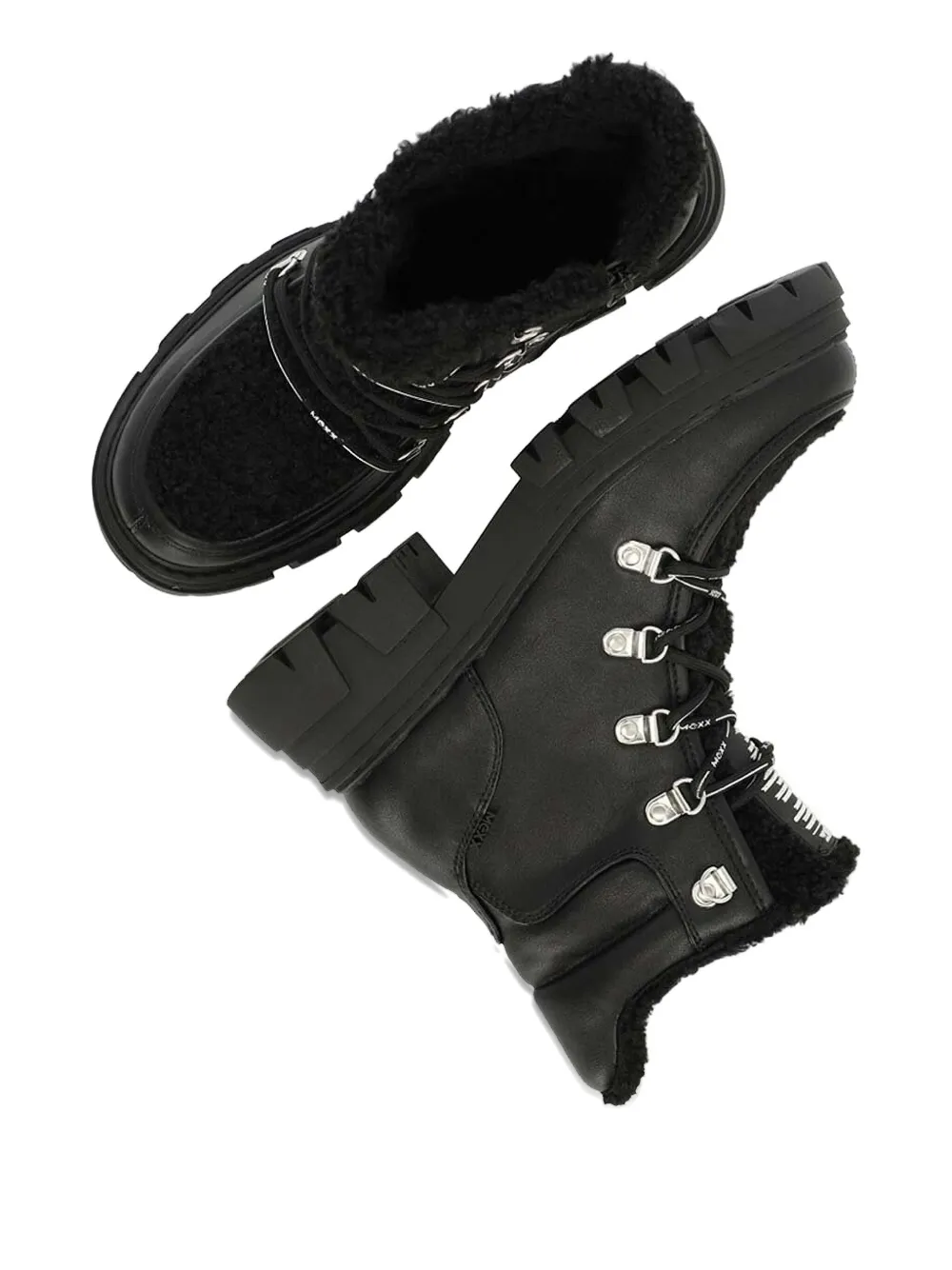 Mexx 50mm Lace-up Boots In Black