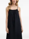 Marc O'Polo smocked-detail slip dress - Black