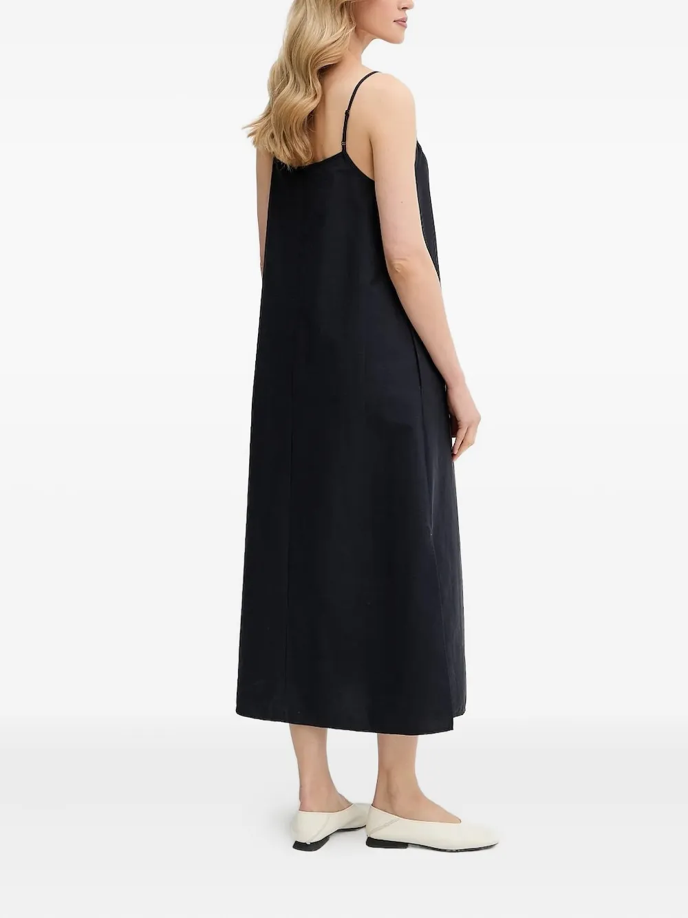 Marc O'Polo Jurk met gesmockt detail Zwart