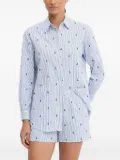 MC2 Saint Barth Brigitte bee-embroidered shirt - Blue