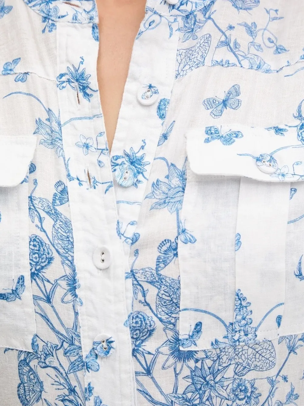 Mc2 Saint Barth Floral-print Belted Playsuit In White