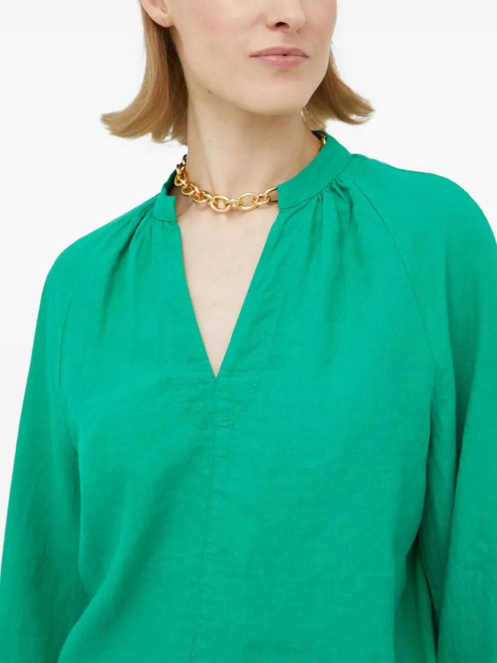 Marc O'Polo Blouse met V-hals Groen