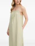 Marc O'Polo smocked-shoulder midi dress - Green