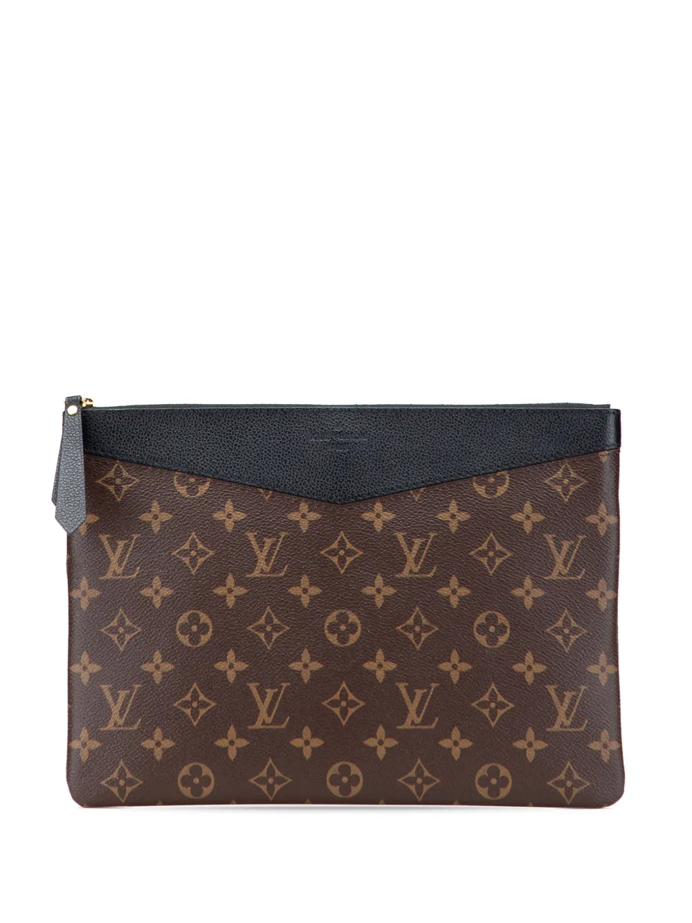 Pre-owned Louis Vuitton 2020 Monogram Daily Pouch Clutch Bag In Brown