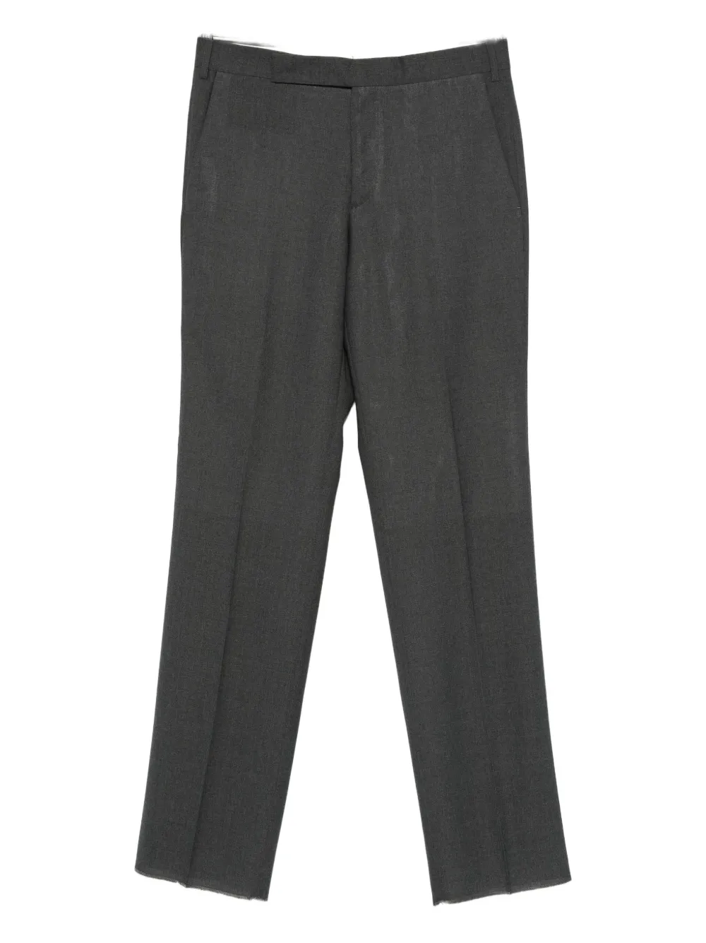 Lardini Pleated Straight-leg Trousers In Gray