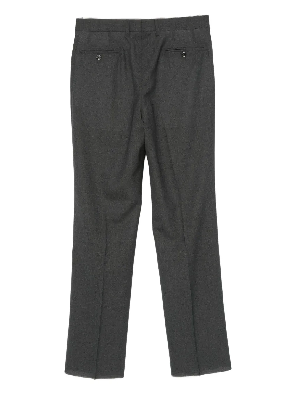 Lardini Pleated Straight-leg Trousers In Gray
