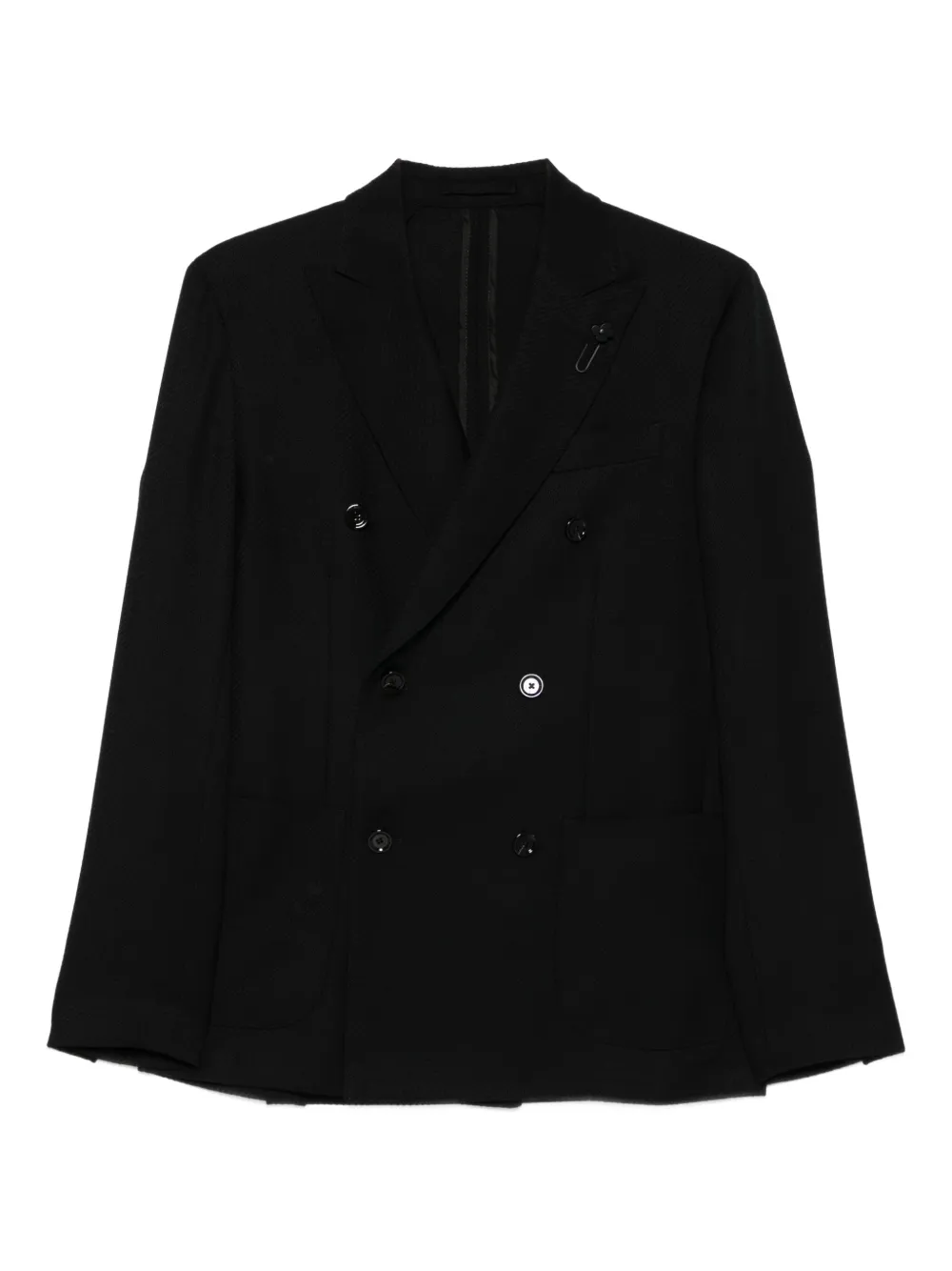 double-breasted wool jacket