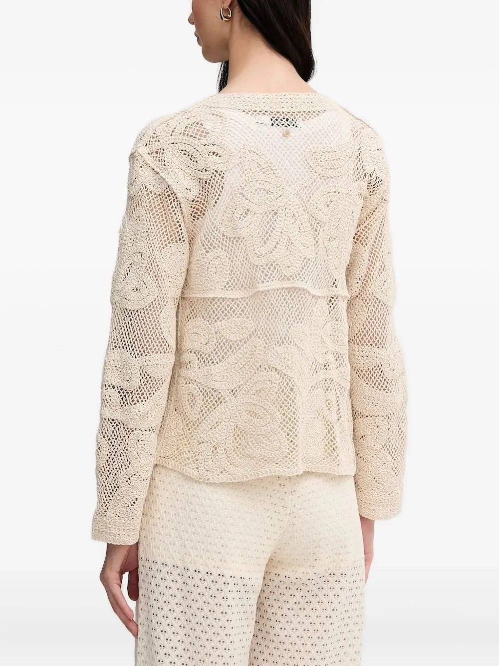 Pedro Del Hierro floral-lace knit jacket | Oversized Jackets | Image 2