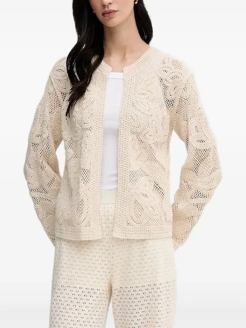 Pedro Del Hierro floral-lace knit jacket