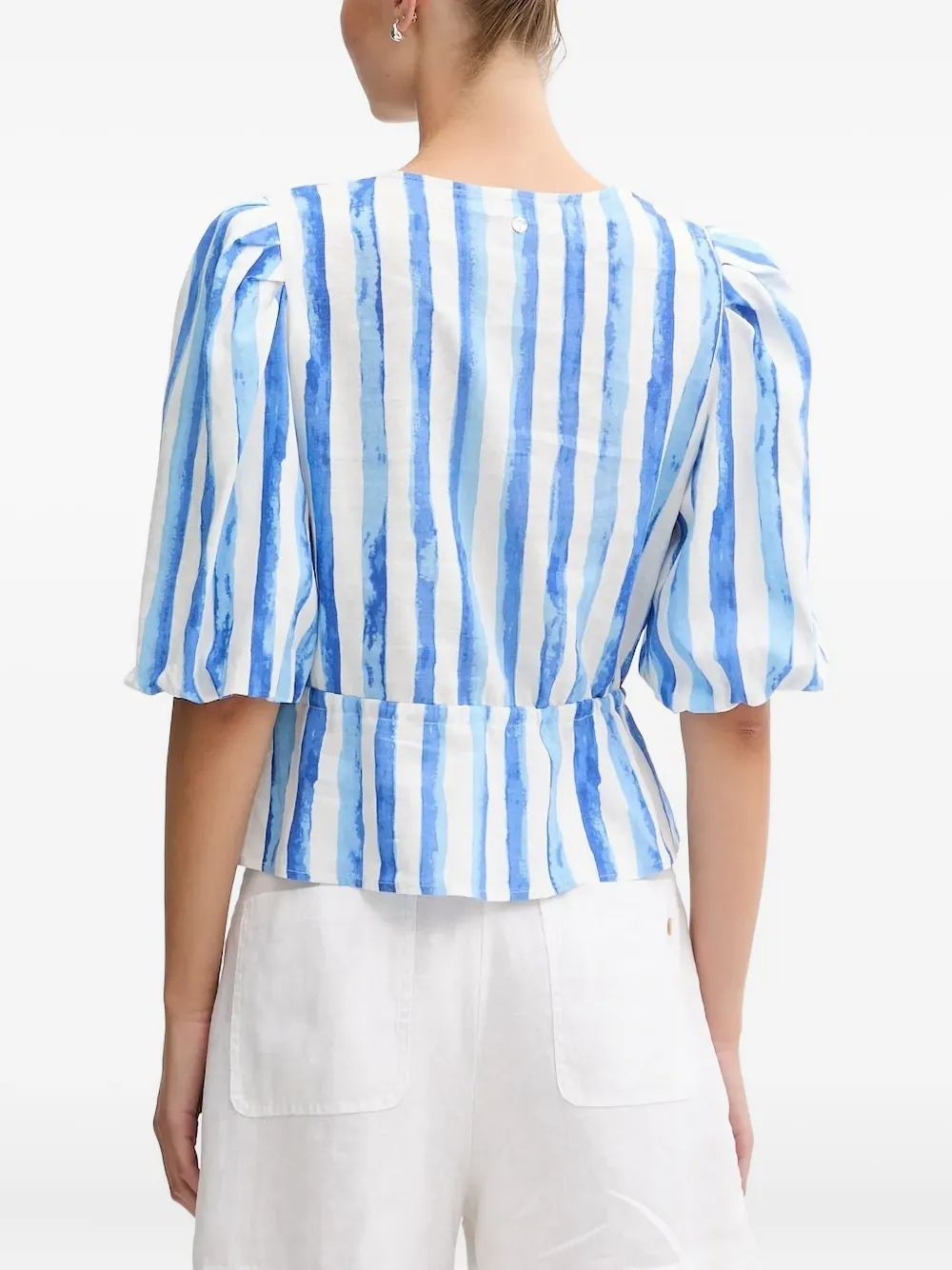 Pedro Del Hierro Gestreepte top - Blauw