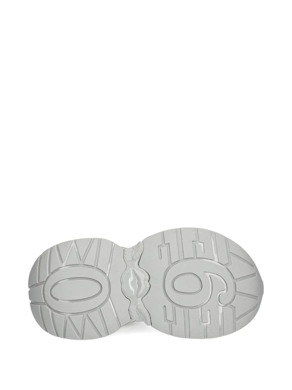 Miss Sixty Textured-platform Sneakers In White