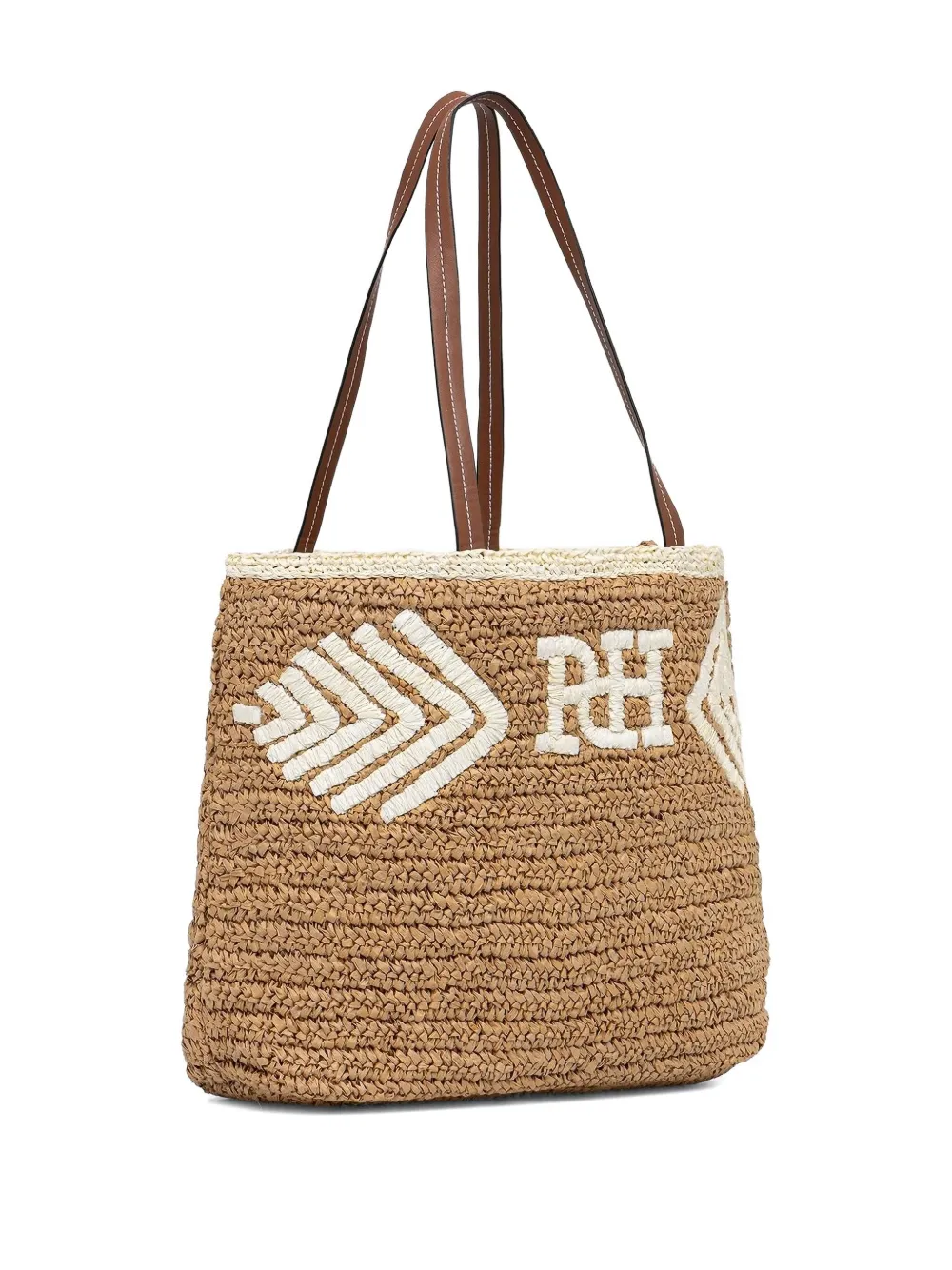 Pedro Del Hierro Strandtas met geborduurd logo - Beige