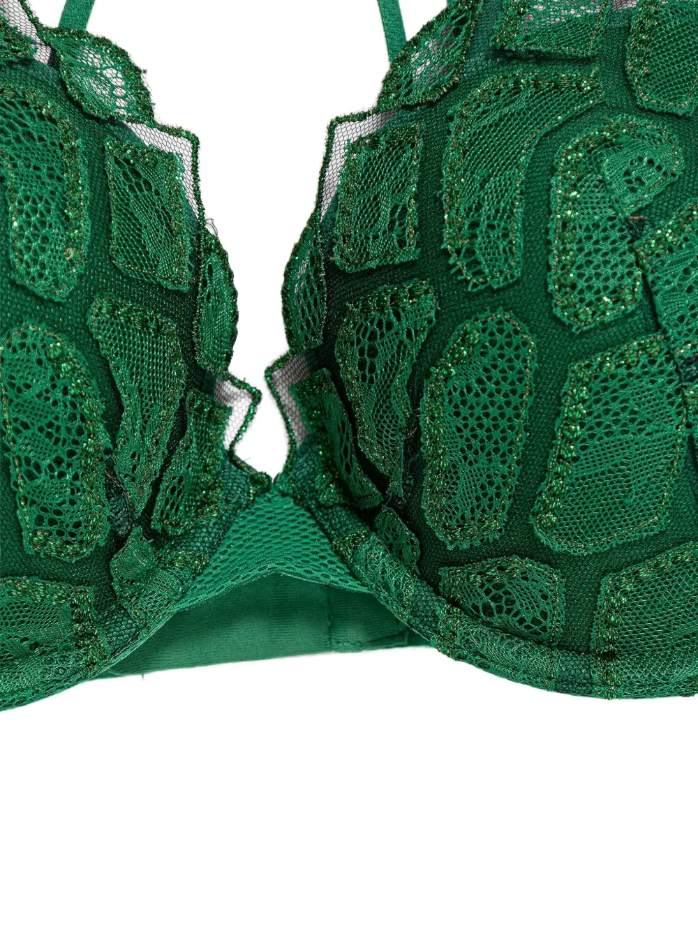  Chantelle Lace Trim Bra - Green 
