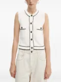 Miss Sixty buttoned knitted vest - White