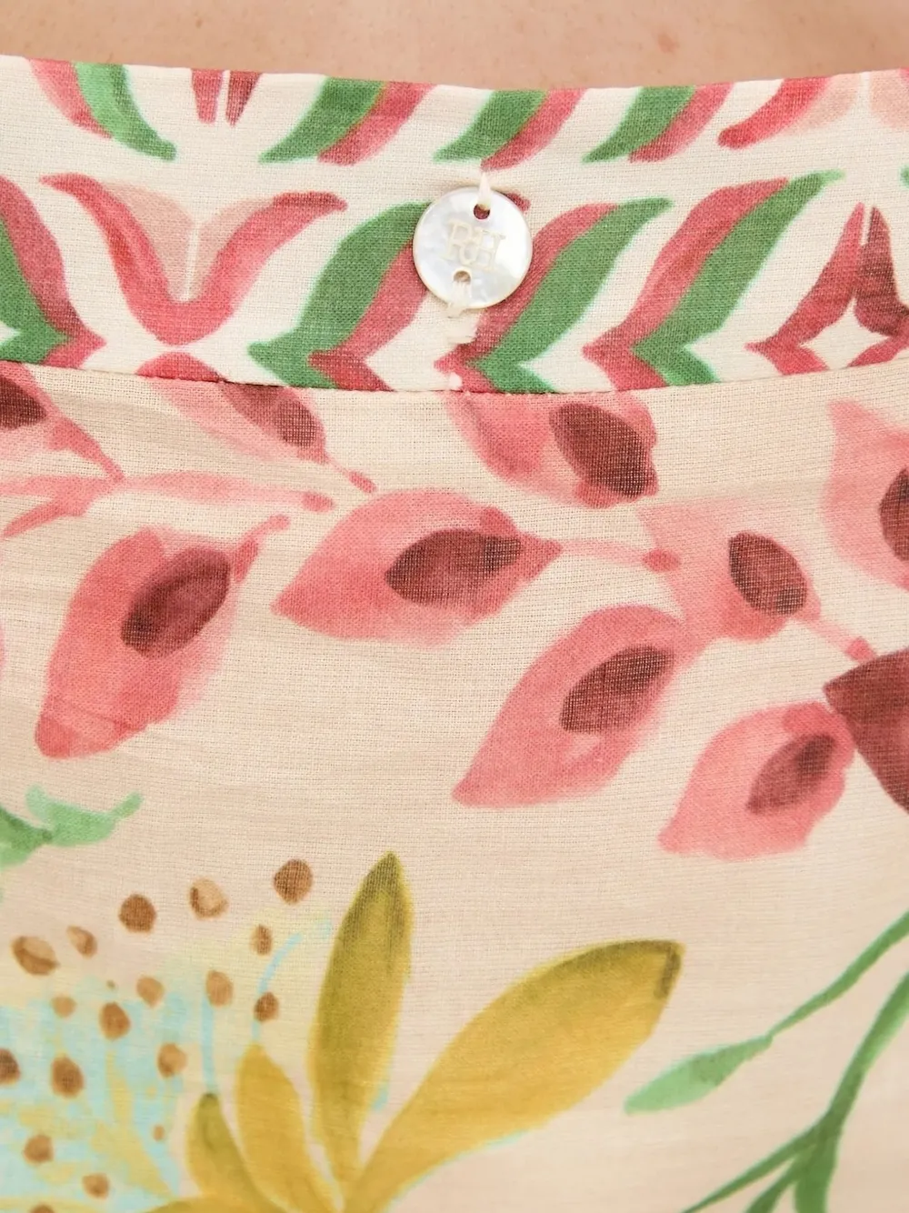 Pedro Del Hierro Jurk met bloemenprint Beige