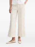 Pedro Del Hierro embroidered flared trousers - Neutrals