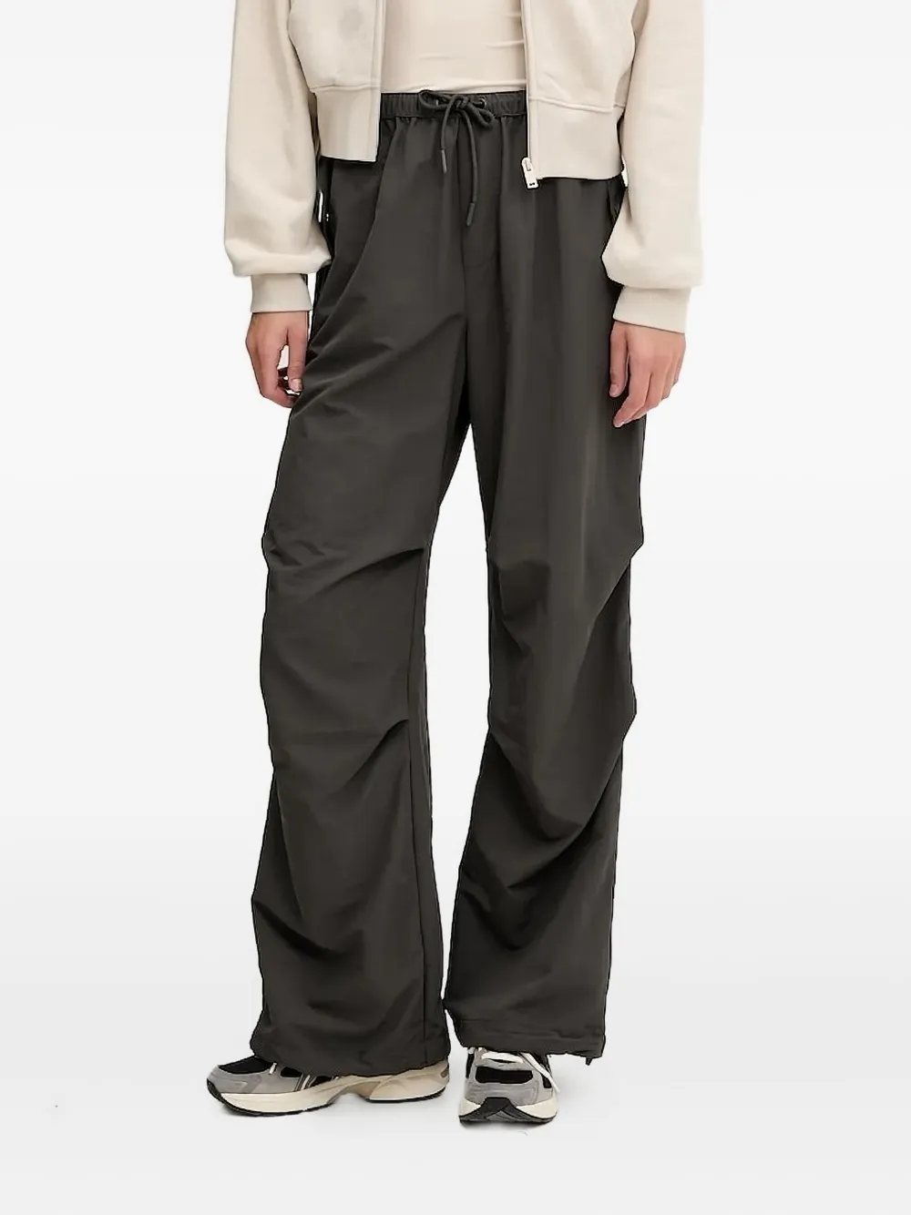 P.e Nation Discovery Drawstring-waist Trousers In Black