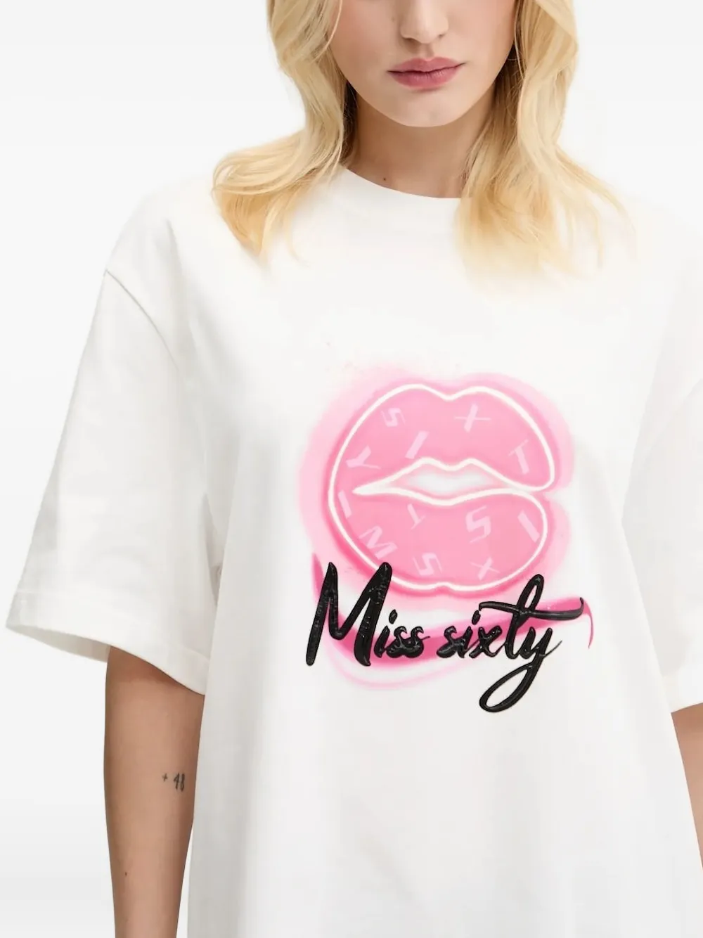 Miss Sixty Graphic-print T-shirt In White