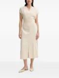 Pedro Del Hierro button-front belted midi dress - Neutrals