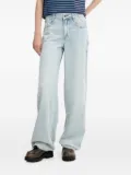 Miss Sixty sequin-embellished side-split jeans - Blue