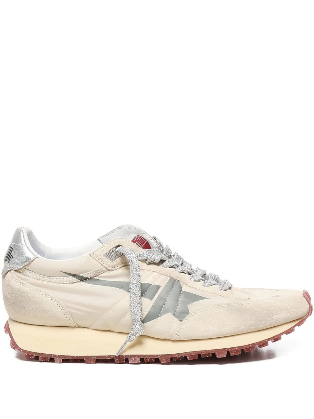 Golden Goose Marathon metallic-panel sneakers Neutrals