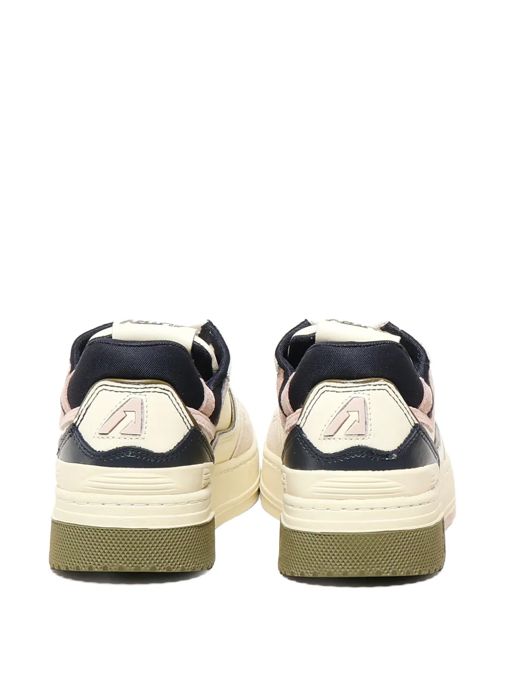 Autry CLC panelled low-top sneakers Neutrals