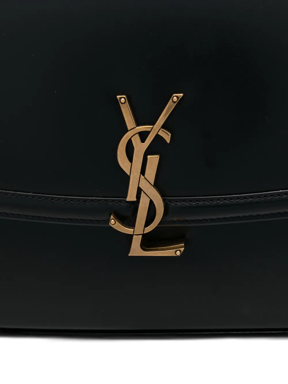 Saint Laurent Large Solferino Nappa Leather Crossbody Bag In Black