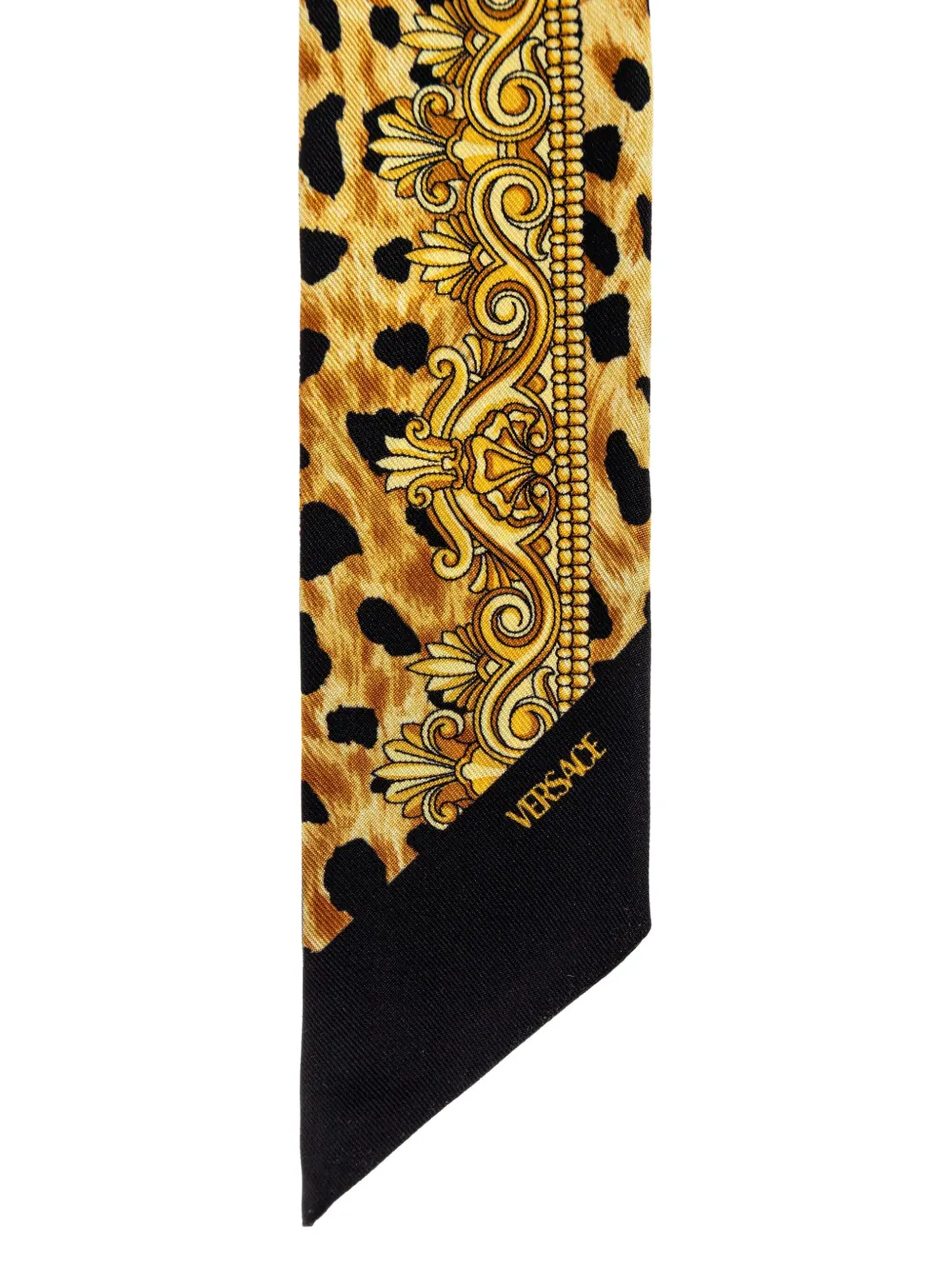 Versace Sjaal met luipaardprint Geel