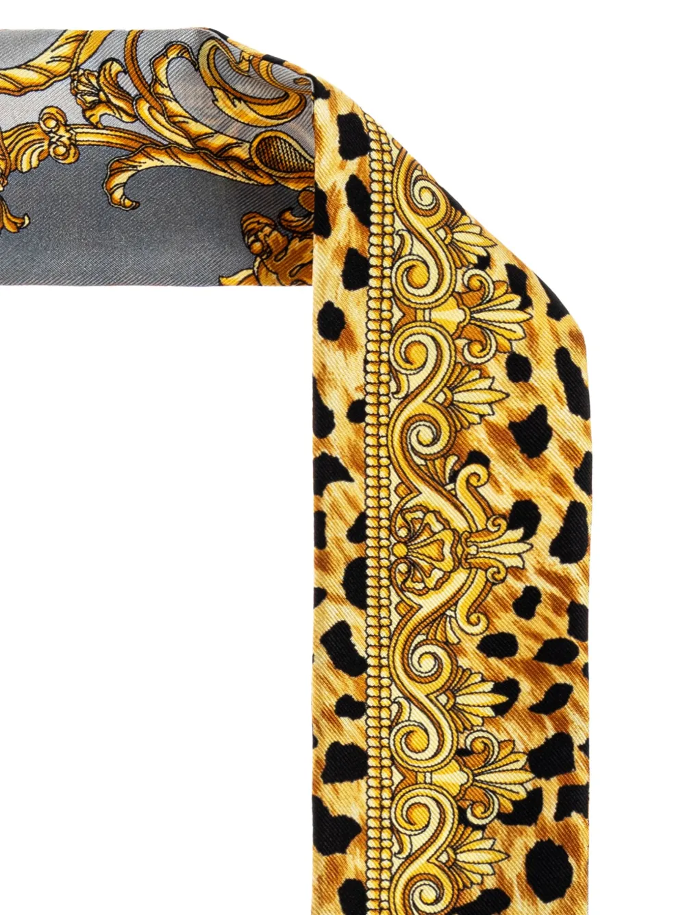 Versace Sjaal met luipaardprint Geel