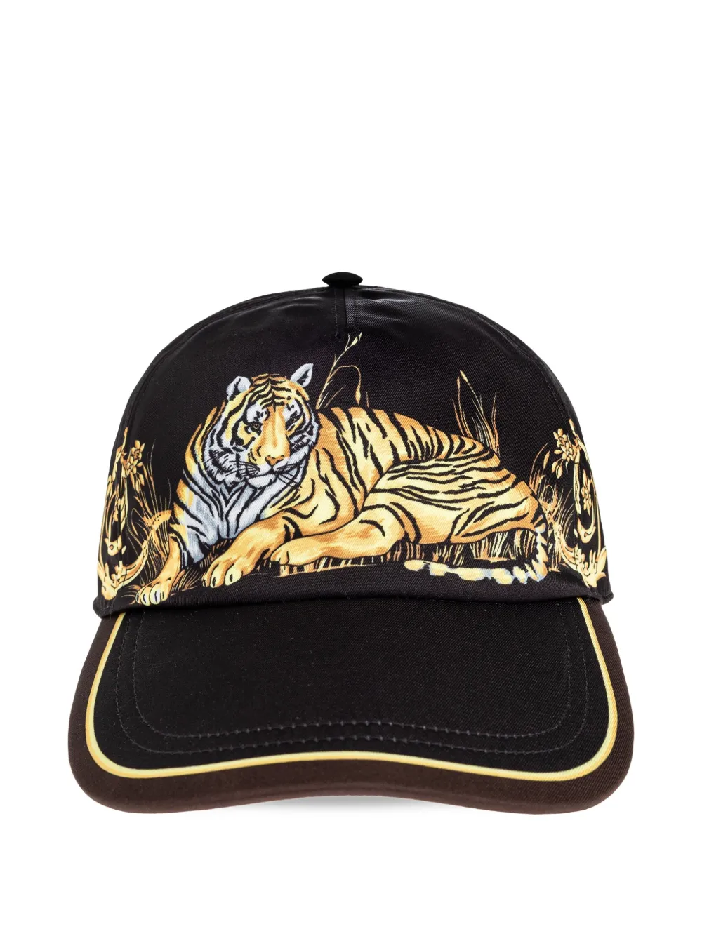 Versace Tiger pet met barokprint Zwart