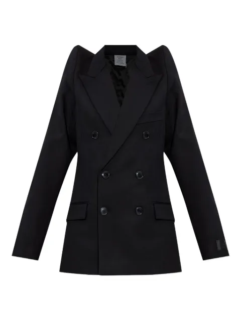 VETEMENTS padded-shoulder double-breasted jacket
