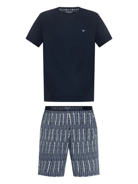Emporio Armani logo-print pyjama set
