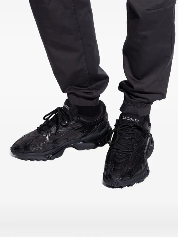 LACOSTE スニーカーブラック ラコステ スニーカー ☆ LACOSTE Powercourt Leather Men's