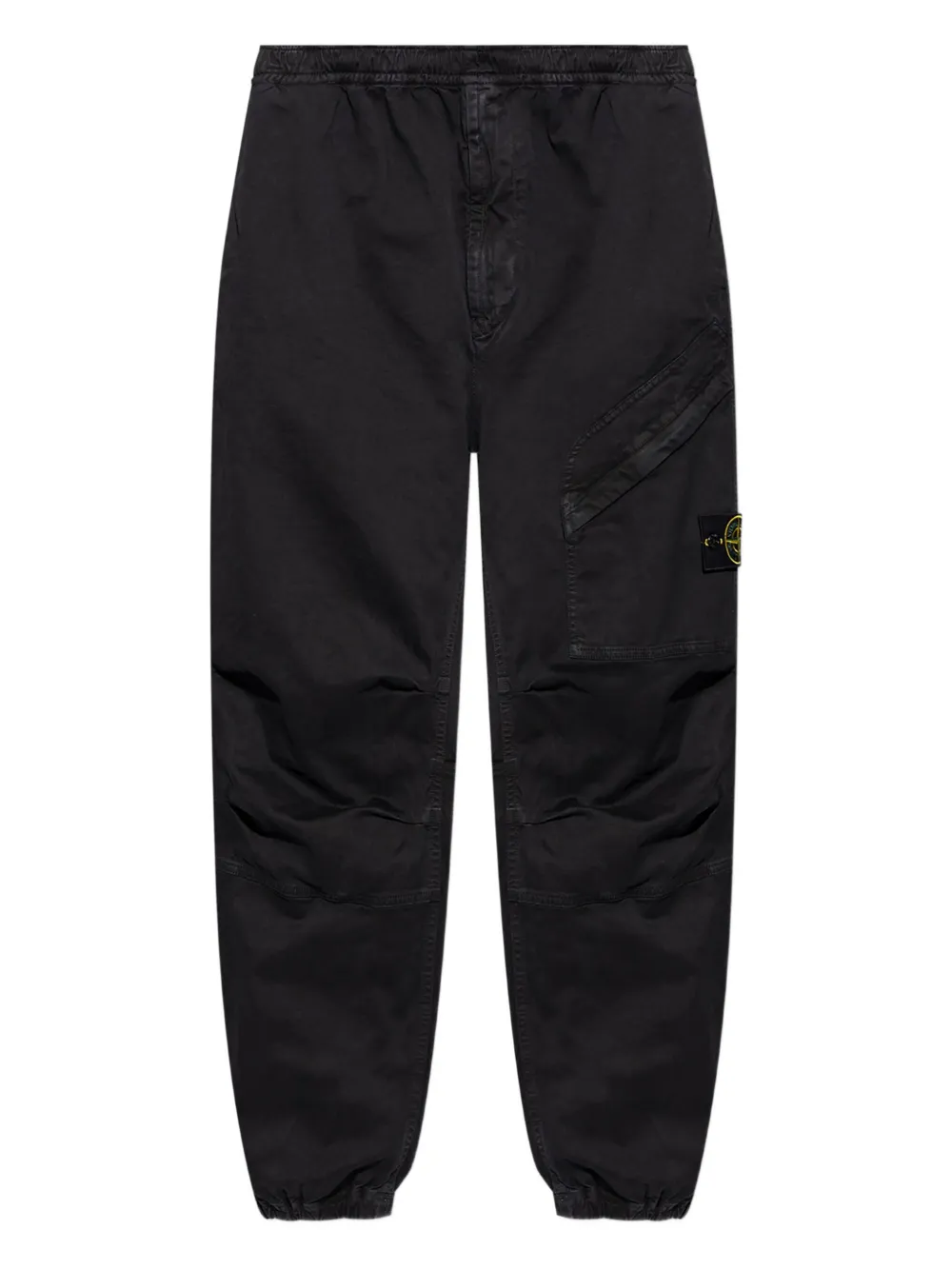 Stone Island Broek met elastische taille en cargo cak Zwart