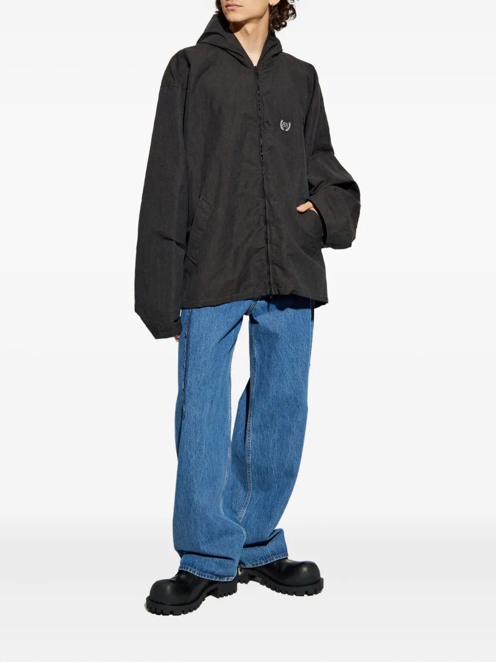 VETEMENTS Jeans met franje detail Blauw